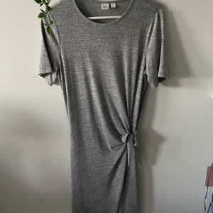 Grey midi dress